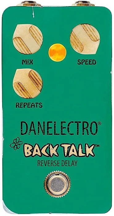 Pedal Danelectro Bac-1 Black Talk Reverse Delay
