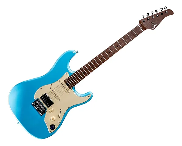 Guitarra Mooer Com Efeitos S801 Gtrs Sonic Blue Footswitch
