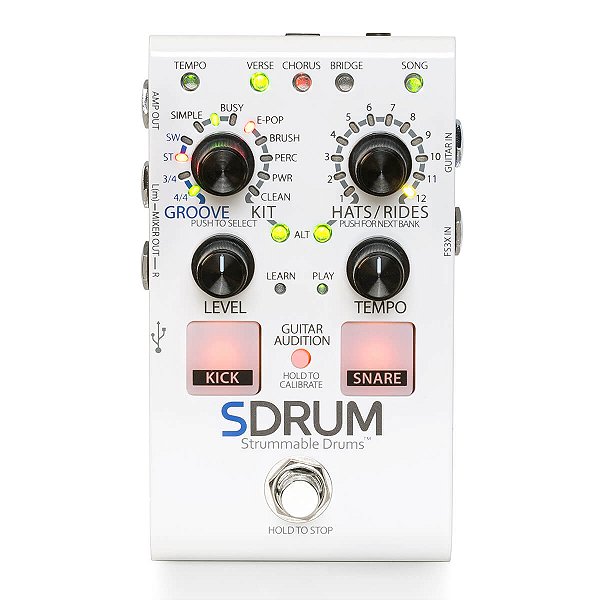 Pedal De Efeito Digitech Sdrum-v-04 (Com Fonte)