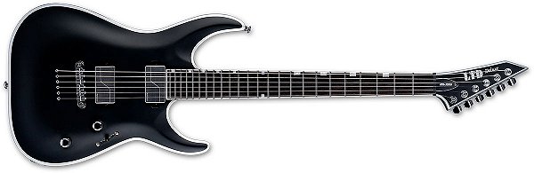 GUITARRA ESP LTD MH-1000NT BB - BLACK SATIN - COM CASE - FISHMAN