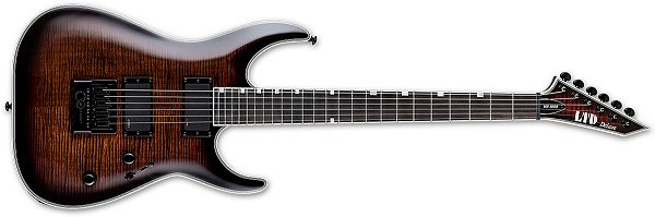 GUITARRA ESP LTD MH-1000ET FM - DARK BROWN SUNBURST - EVERTUNE - EMG - COM CASE