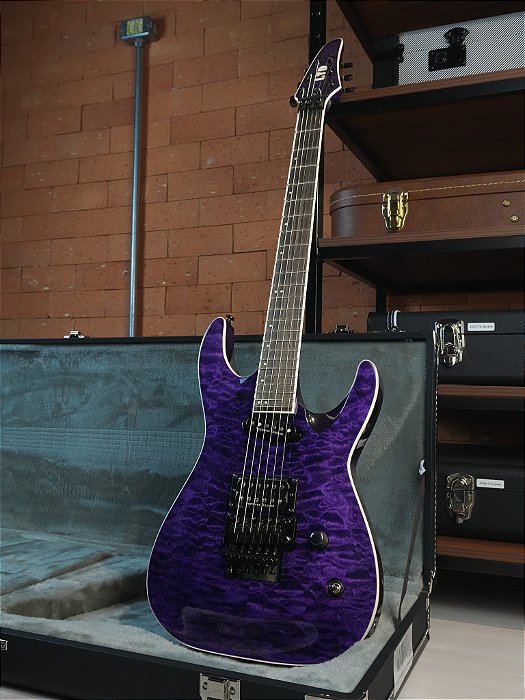 GUITARRA ESP LTD ANDY LaROCQUE - SEE THRU PURPLE