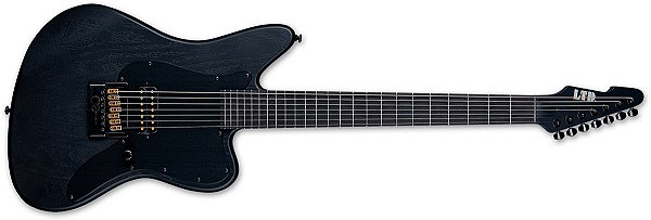 GUITARRA ESP LTD ALEX WADE BARITONE EVERTUNE - BLACK OPEN GRAIN SATIN