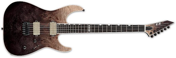 GUITARRA ESP E-II M-II HT NECK THRU - BLACK NATURAL FADE