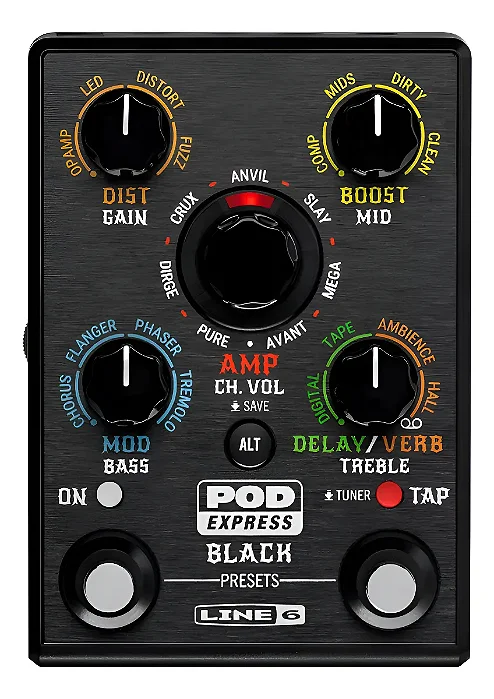 Pedaleira Para Guitarra Line 6 Pod Express Black