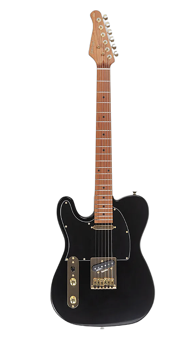Guitarra Benson Hardy T 904 M BK/BK Gold - Canhota