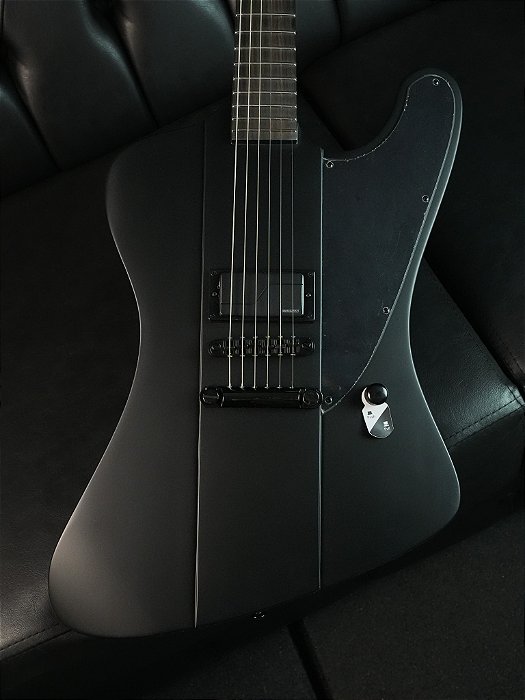 Guitarra Esp Ltd Phoenix Black Metal - Black Satin