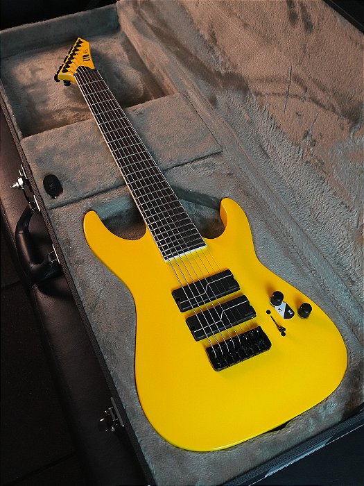 Guitarra Esp Ltd Stephen Carpenter Sc-608 Baritone - Yellow