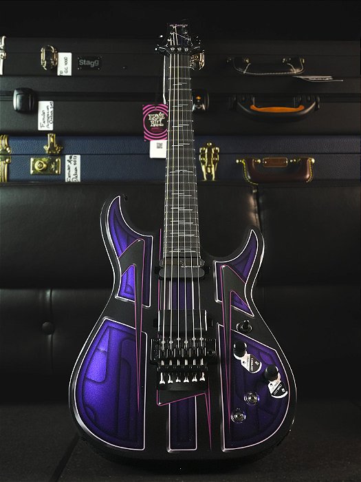 Guitarra Schecter C-1 Fr-s Przym Vespid Purple 929