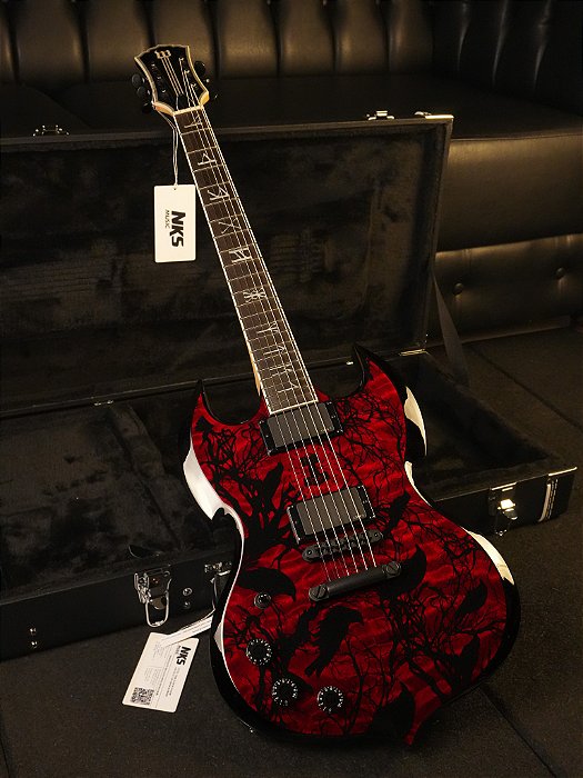 Guitarra Schecter Wylde Audio Barbarian Lh Blood Raven 4585