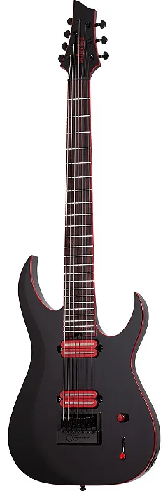 Guitarra Schecter Sunset-7 Evertune Red Dawn Gloss Black 3893 Idn