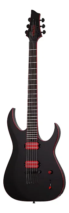 Guitarra Schecter Sunset-6 Evertune Red Down Gloss Black 3892 Idn