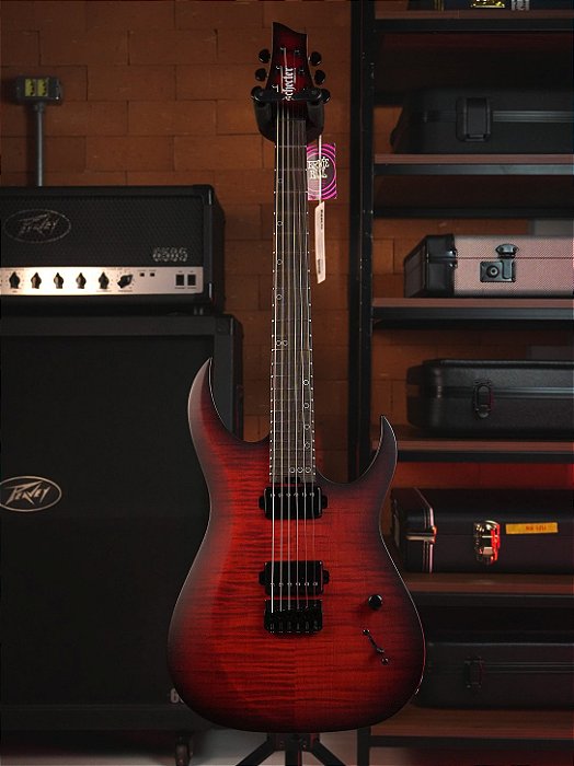 GUITARRA SCHECTER SUNSET-6 EXTREME SCARLET BURST 2571 IDN
