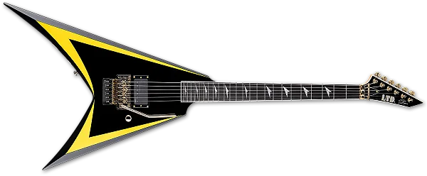 Guitarra ESP LTD Alexi Arrowhead 20th Anniversary Black/Yellow