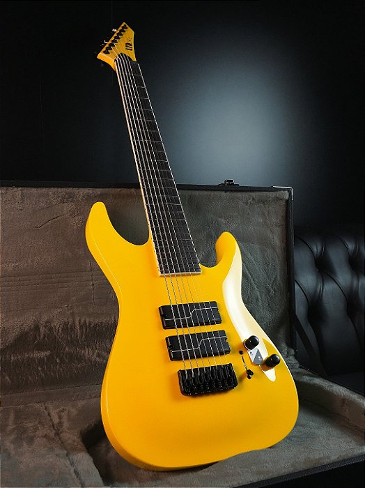 Guitarra ESP LTD Stephen Carpenter SC-608 Baritone Yellow