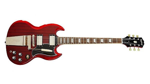 GUITARRA EPIPHONE SG STD 61 MAESTRO VIBROLA VINTAGE CHERRY