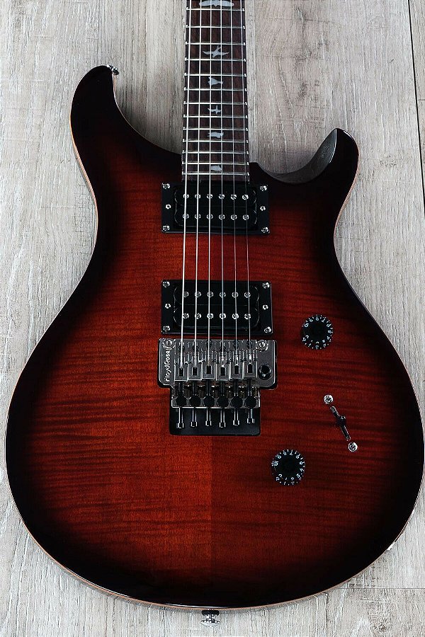 Guitarra Prs Cu4fl Se Floyd Rose Custom 24 - Fire Red