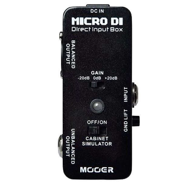 PEDAL PARA GUITARRA MOOER - MICRO DI - DIRECT INPUT BOX