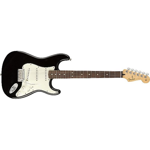 GUITARRA FENDER PLAYER STRATOCASTER SSS MEX PF - 506 - BLACK