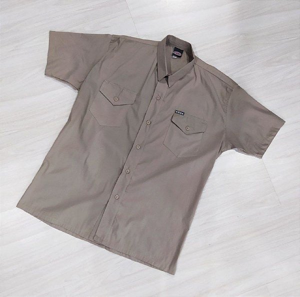 CAMISA DE BOTÃO TRICOLINE WORKSHIRT CHUMBO