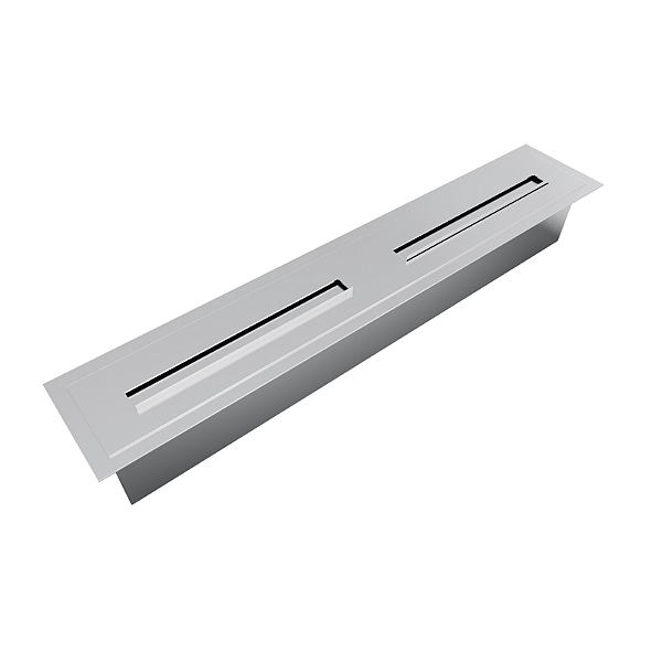 Kit Queimador para lareira 120cm e Champanheira/Porta bebidas 2x1