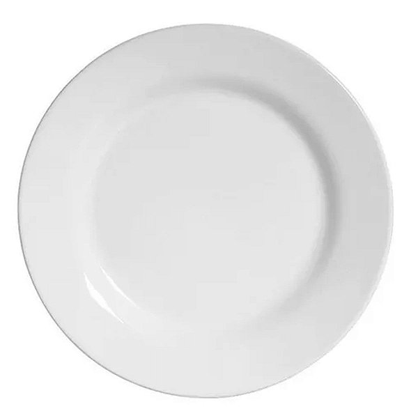 Prato Sobremesa Branco de Melamina 20cm Buffet Hotel