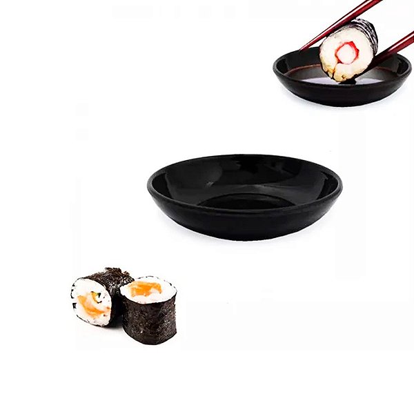 Molheira Porta Shoyo Shoyu Oriental Japonesa em Melamina 9cm