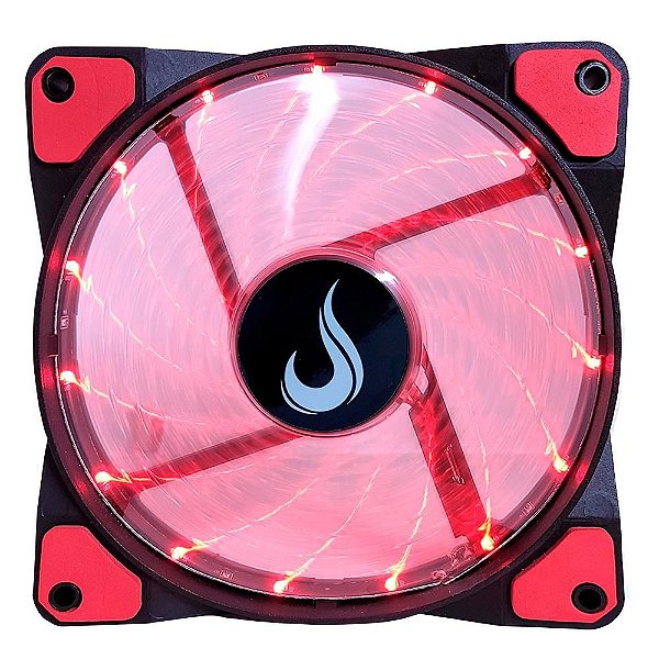 Cooler Fan Rise Mode Wind Led Vermelho 120mm Rm-wn-01-br