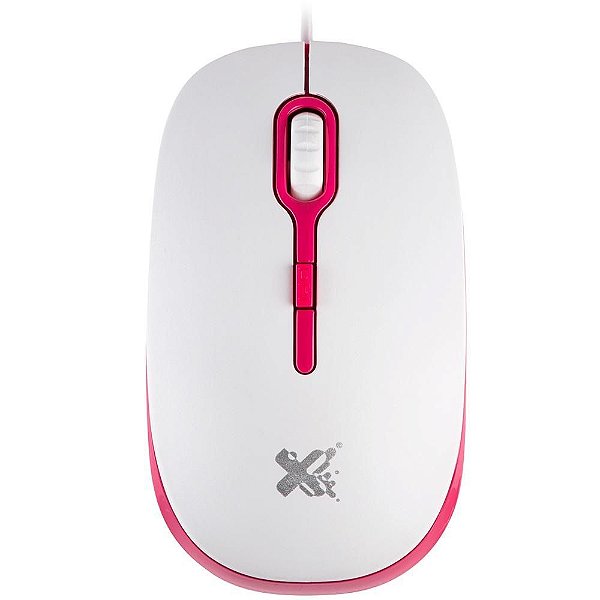 Mouse Maxprint 1200dpi Soft Colors Branco e Rosa - 6013045