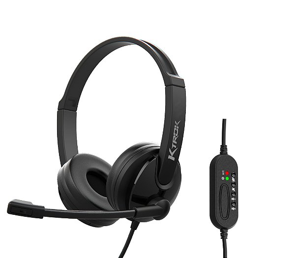 Fone de Ouvido Com Microfone USB Corporativo Ktrok KT-3033