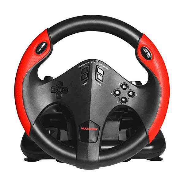 Volante Multilaser PS4, PS3, Xbox One, Pc, Com Pedal- JS087