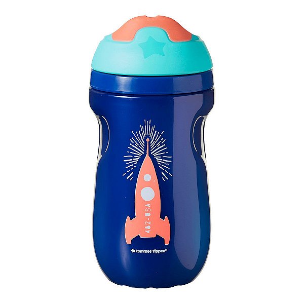 Copo Térmico Tommee Tippee Com Bico 260 ML Azul + 12 meses - Multilaser