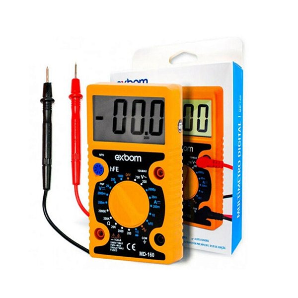 Multímetro Digital Portátil Para Medidas de Tensão Exbom