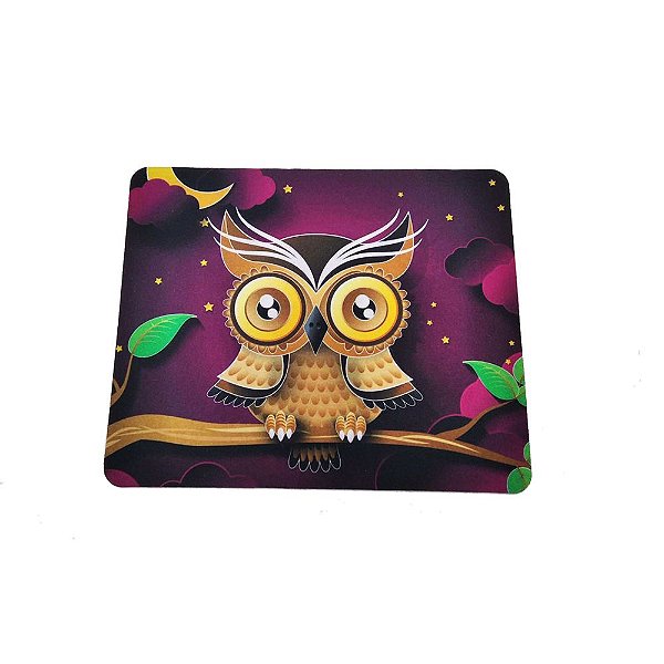 Mousepad Pequeno de Coruja Pedagogia Exbom (22x18x2)