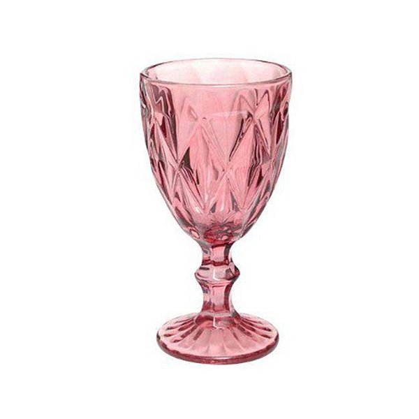 Jogo De Copos De Vidro Diamante (LILÁS) 300ML 6pcs