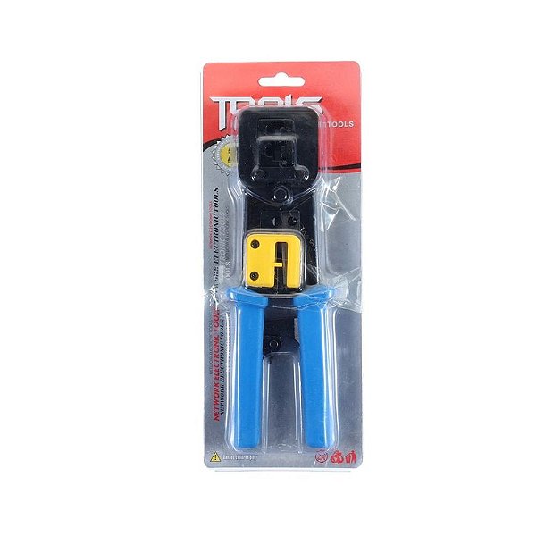 Alicate de Crimpar Rede Rj45 Rj11 Rj12 6p e 8P Decapador Multifuncional