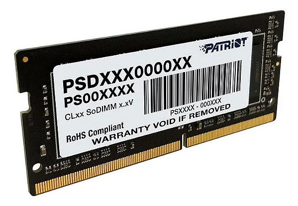 Memoria Ram 8Gb Patriot Ddr4 2666Mhz Cl18 Sodimm Notebook