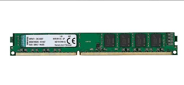 Memória 8Gb Kingston Ddr3 1600Mhz Cl11 Udimm	 KVR16N11-8WP