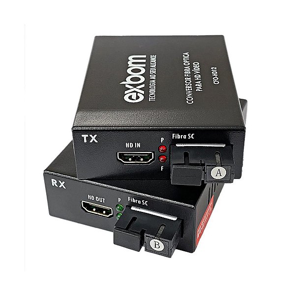 Extensor conversor HDMI via Fibra Optica até 20 Kilometros 1080P