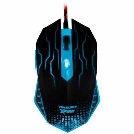 Mouse Gamer TecDrive XFire Wu Xi 3200 DPI 7 Botões