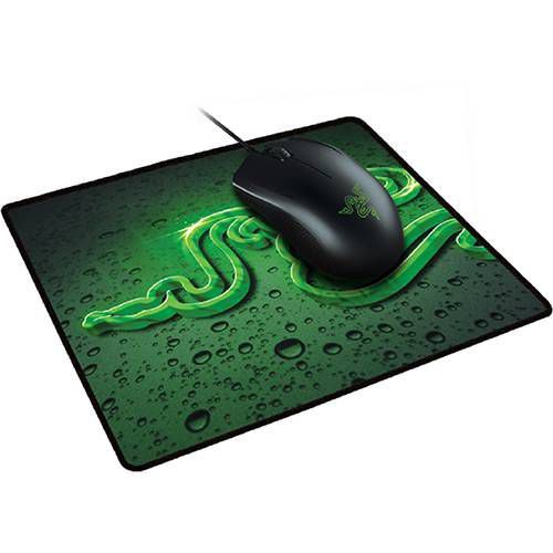 Kit Gamer Razer Combo - Mouse Abyssus+ Mousepad Goliat Speed Terra
