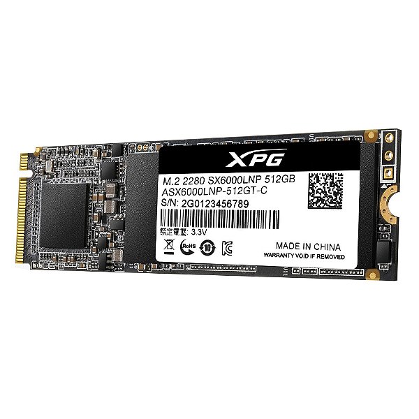 SSD M2 Adata XPG SX6000 512 GB - ASX6000LNP-512GT-C