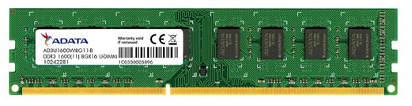 Memoria Adata 8GB 1600MHz DDR3 UDIMM- ad3u1600w8g11-s