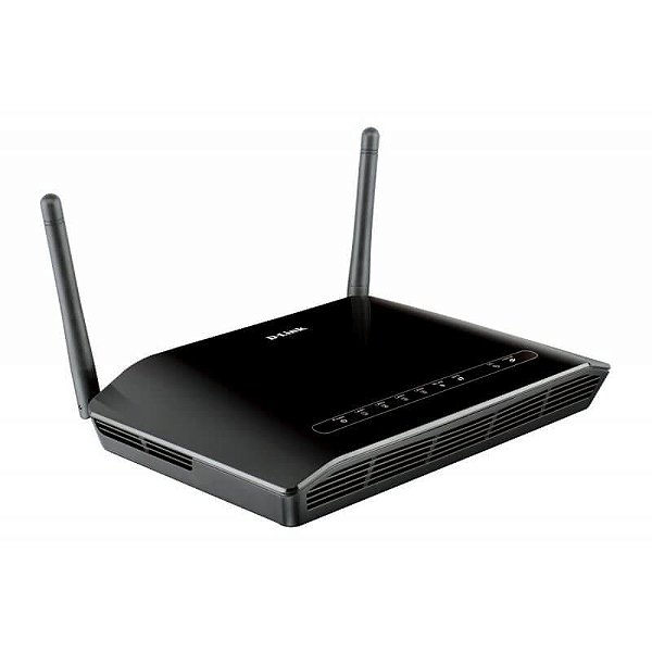 Roteador+modem  D-link ADSL2  wireless 4 portas 300mbps DSL-2740E