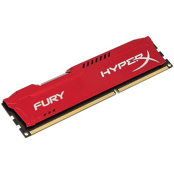 Memória Gamer HyperX FURY 4GB 1866Mhz DDR3 CL10 Red-HX318C10FR/4