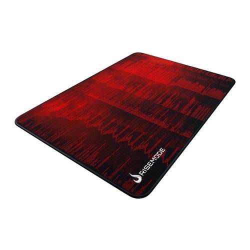 Mouse Pad Gamer Rise Mode Hacker Red Medio Borda Costurada (290x210mm) - RGMP04HCKR