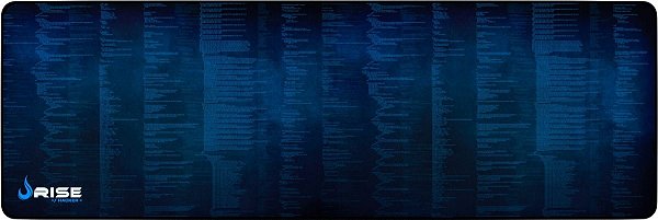 Mouse Pad Gamer Rise Mode Hacker Extended Borda Costurada (900x300mm) - RG-MP-06-HCK