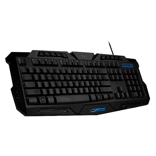 Teclado Usb Gamer Elogin Tricolor Preto -IT02