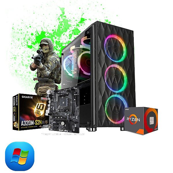 Pc Gamer Megatumi Strike Amd Ryzen R5 3400G, 2x4gb Hd 500gb