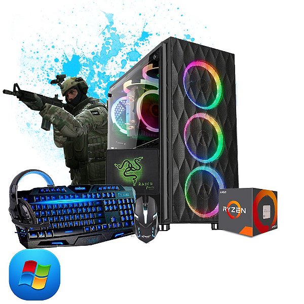 Pc Gamer Megatumi Amd Ryzen R5 3400G kit gamer